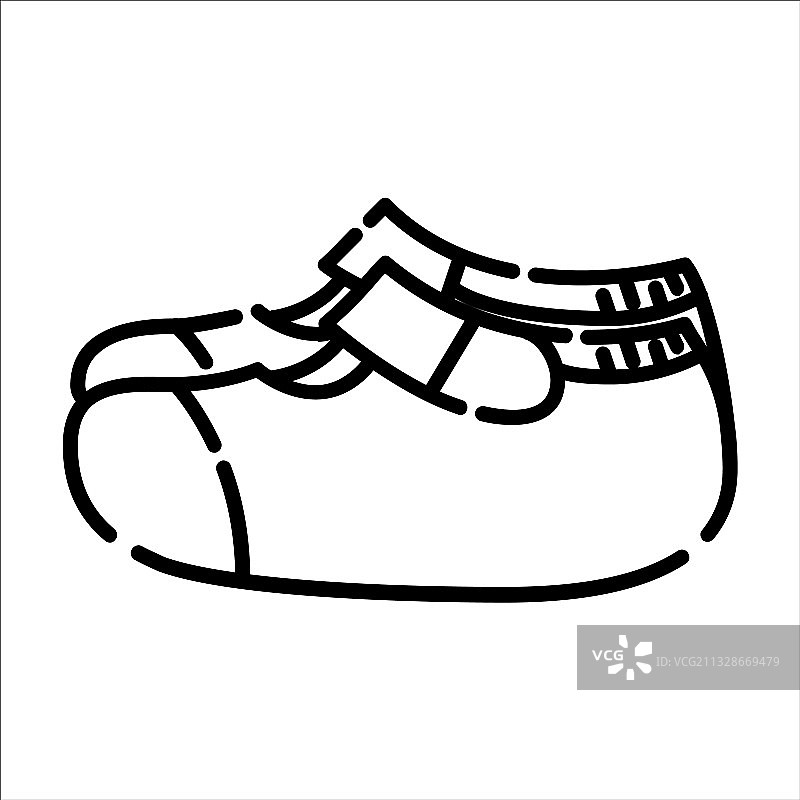 鞋子图标设计剪贴画线条图标图片素材