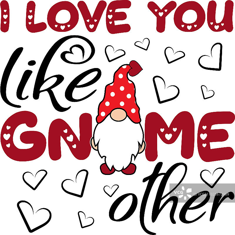 情人节小矮人我爱你图片素材