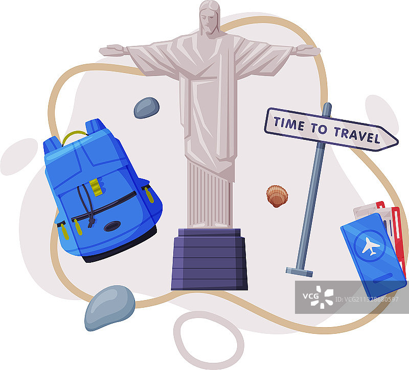 具有基督元素的旅行和旅游主题图片素材