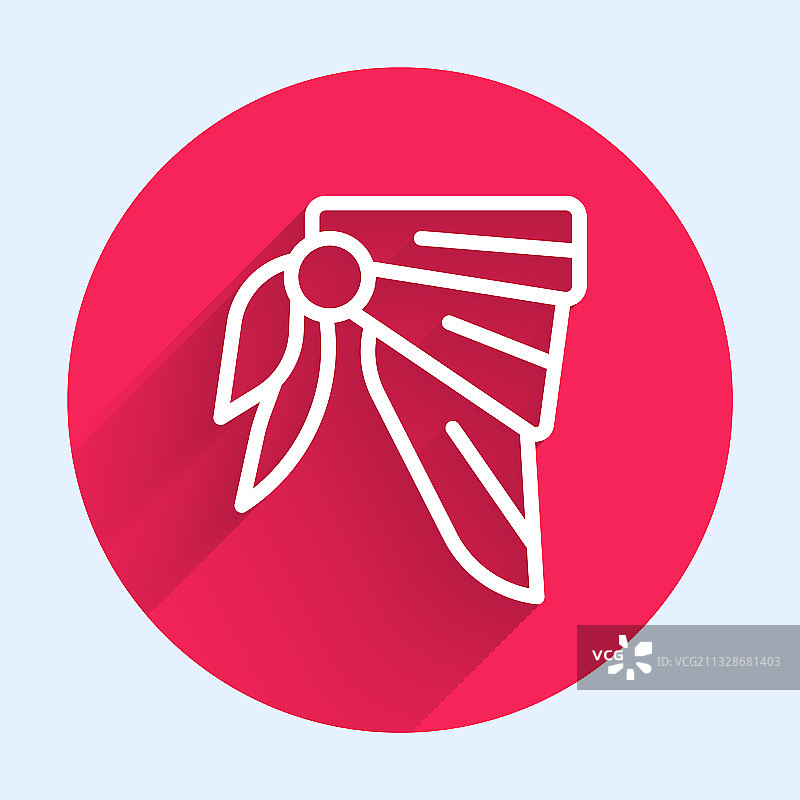 白色线条头巾或骑行围巾图标图片素材