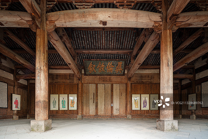 罗东舒祠 黄山 安徽黄山歙县呈坎古村罗东舒祠古建筑景观图片素材