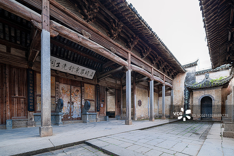 罗东舒祠 黄山 安徽黄山歙县呈坎古村罗东舒祠古建筑景观图片素材