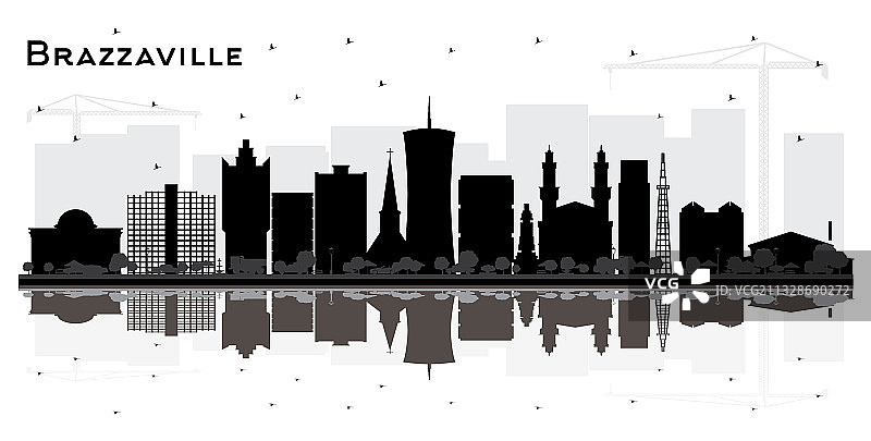 刚果共和国布拉柴维尔城市天际线图片素材