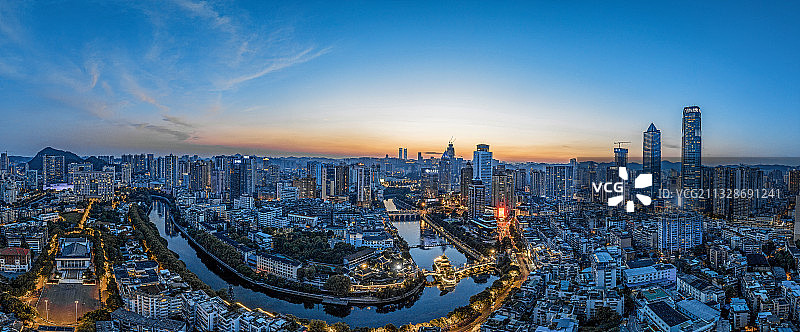 多彩贵州城夜色 中央商务区 地标建筑图片素材