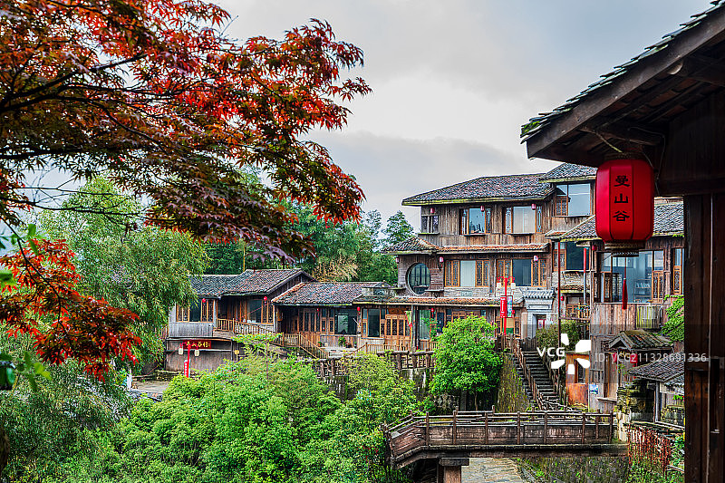 幽静的小山村：这组图拍摄于4.22日，江西省南昌市梅岭曼山谷图片素材