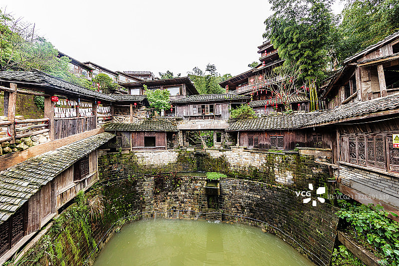 幽静的小山村：这组图拍摄于4.22日，江西省南昌市梅岭曼山谷图片素材