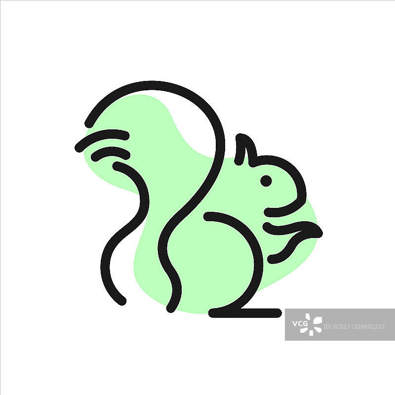 松鼠动物logo图片素材