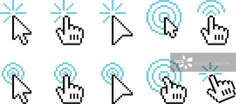 像素点击图标图片素材