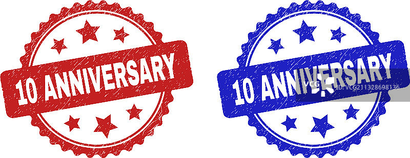 十周年纪念玫瑰形水印腐蚀图片素材