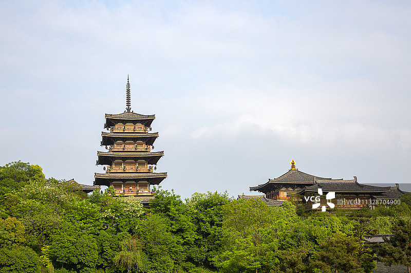 襄阳唐城景区唐城影视基地仿古建筑风光图片素材