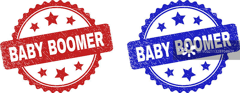 使用Grunge风格的婴儿潮世代花结水印图片素材