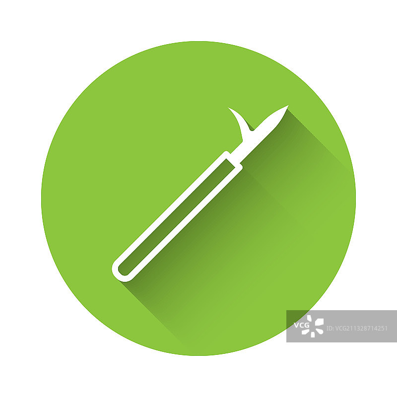 带木柄的白色金属撑杆图标图片素材