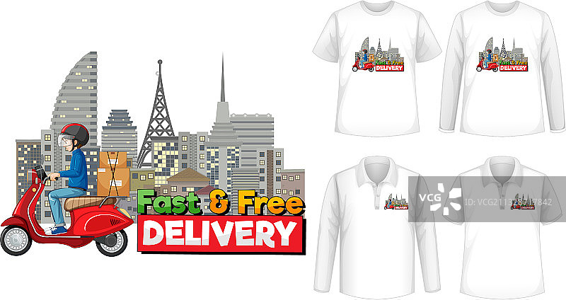 不同款式的快干衬衫系列图片素材