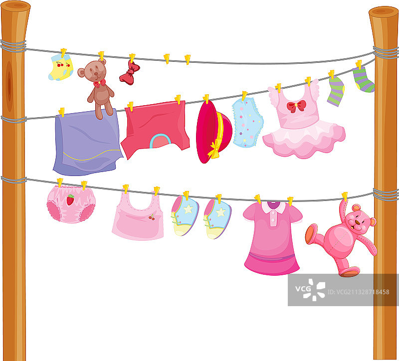 货架上的独立服装展示图片素材