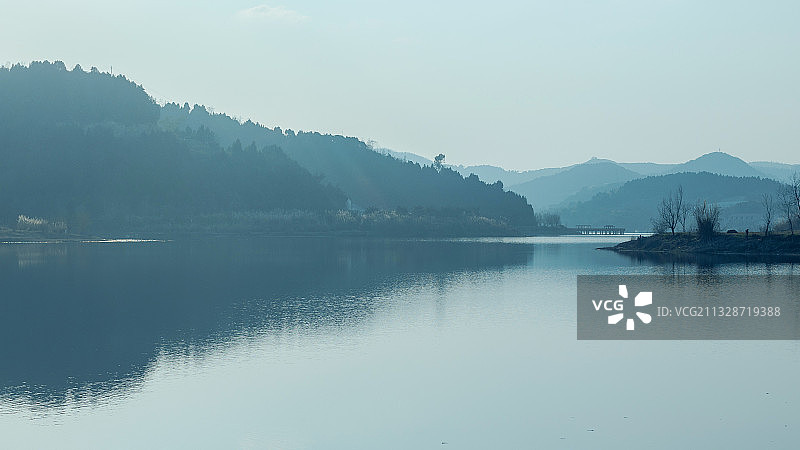 升钟湖 南充图片素材