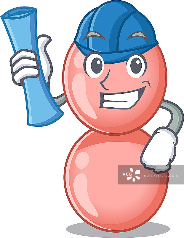 卡通人物淋病奈瑟菌图片素材