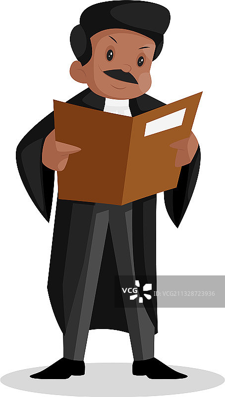 卡通律师图片素材