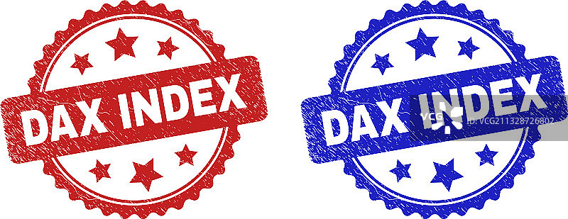 使用橡胶表面的DAX指数花结封条图片素材