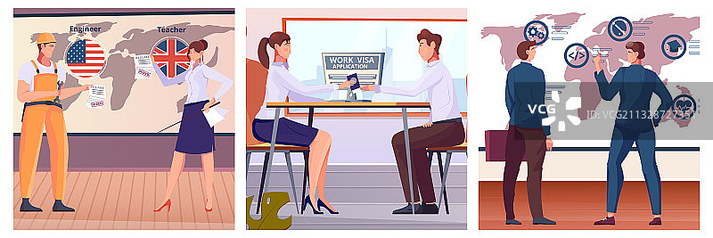 移民工人合集图片素材