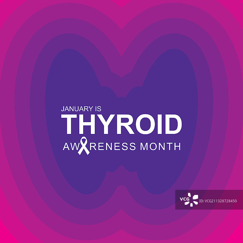 甲状腺意识月概念设计图片素材