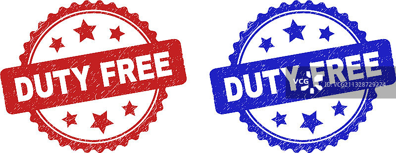 具有不洁纹理的免税花环邮票印章图片素材