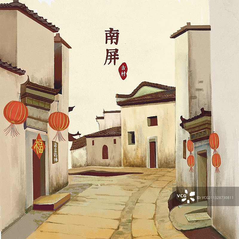 安徽南屏图片素材