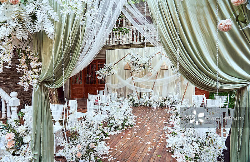 庭院婚礼图片素材