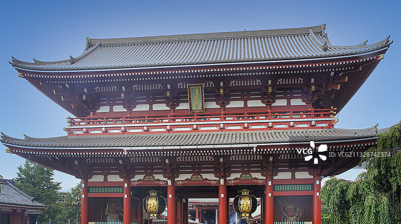 日本首都东京，东京都最古老的寺庙浅草寺图片素材