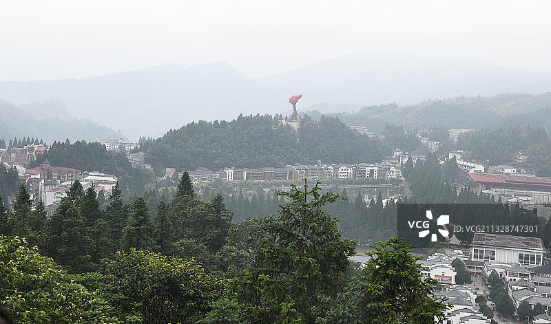 革命圣地江西吉安井冈山茨坪图片素材
