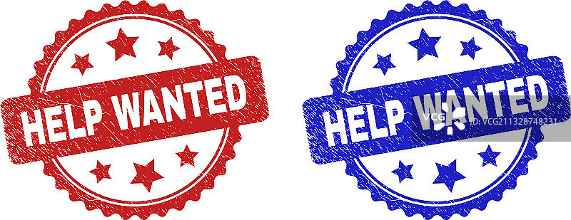 招聘信息：做旧风格花环印章图片素材