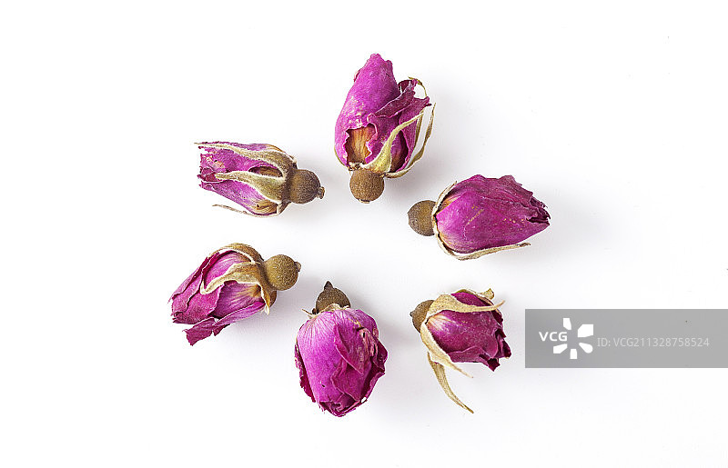 玫瑰花茶，干玫瑰，花苞，花茶图片素材