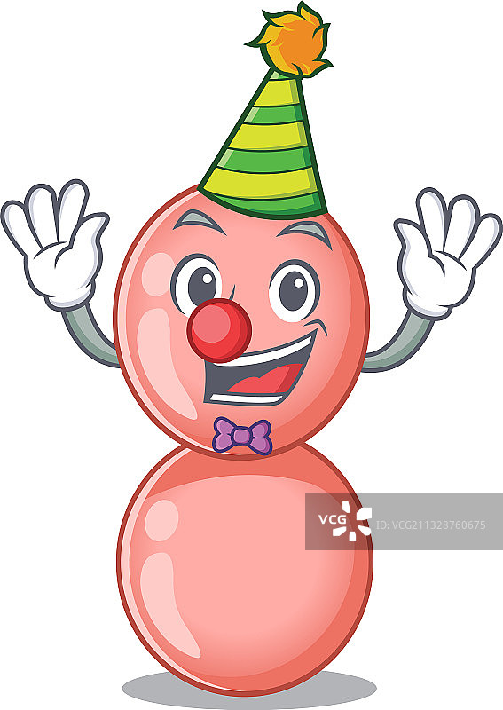 卡通人物设计概念：可爱的小丑图片素材