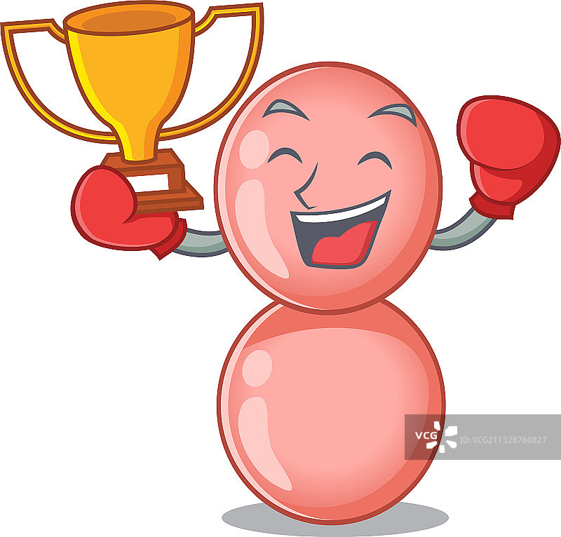 优雅的拳击获胜者淋病奈瑟菌图片素材