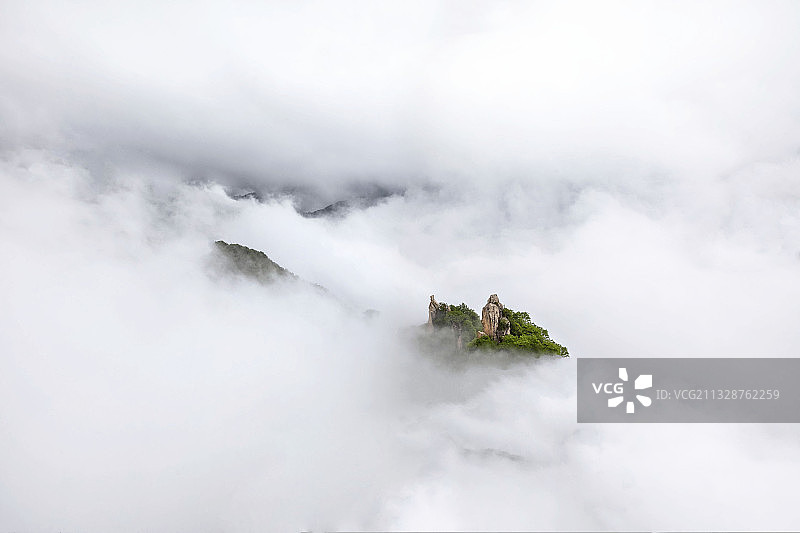 秦岭云海  Qinling sea of clouds图片素材