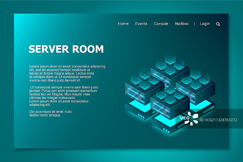 服务器室等距大型机供电服务器图片素材