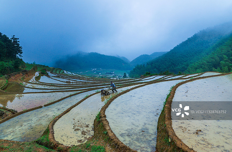 江西赣州崇义梯田图片素材