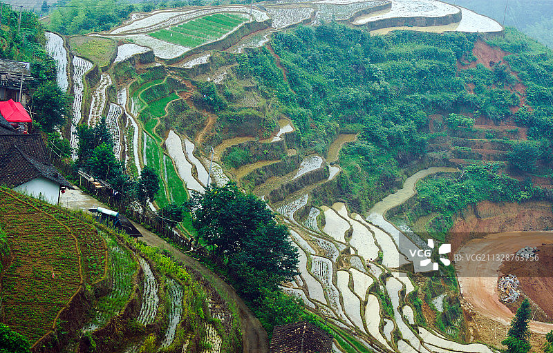 江西赣州崇义梯田图片素材