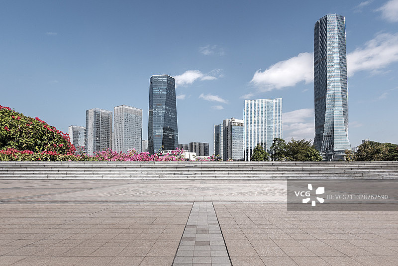 厦门集美杏林湾商务中心和空地图片素材