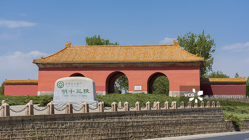 明十三陵大宫门图片素材