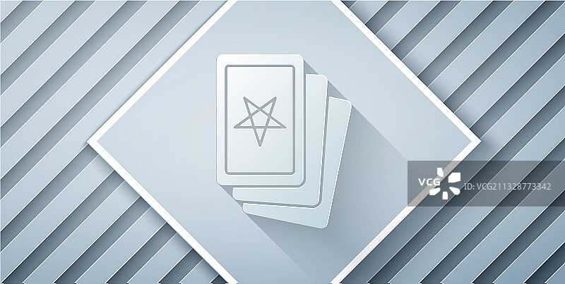 剪纸塔罗牌图标图片素材