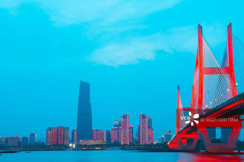 武汉长江二桥图片素材