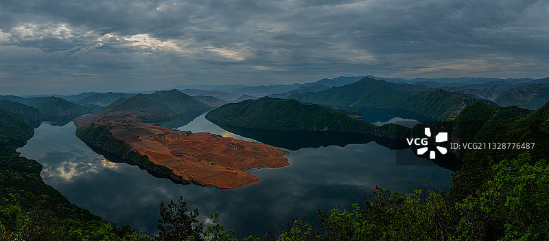 【鸭绿江风光】太极湾图片素材