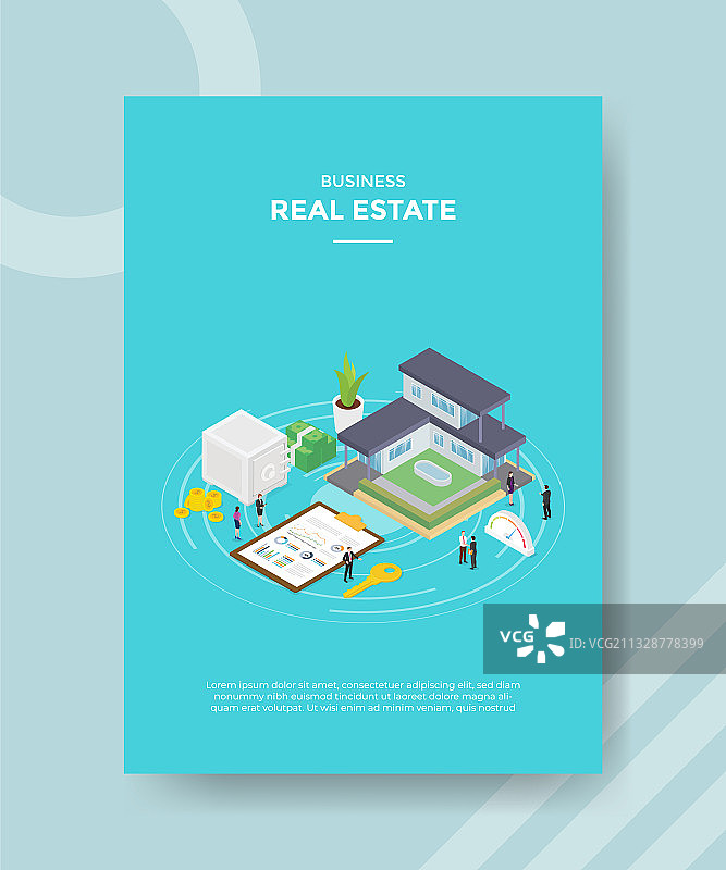 围绕房屋的房地产概念人群图片素材