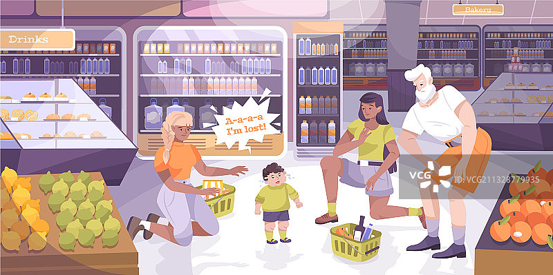 迷路的孩子背景图片素材