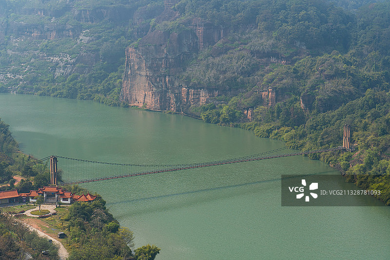沙溪吊桥图片素材