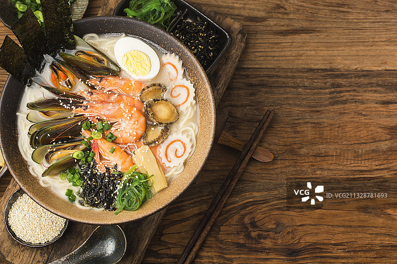 海鲜拉面图片素材