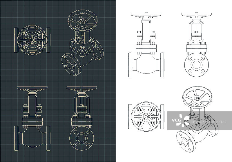球阀图纸图片素材