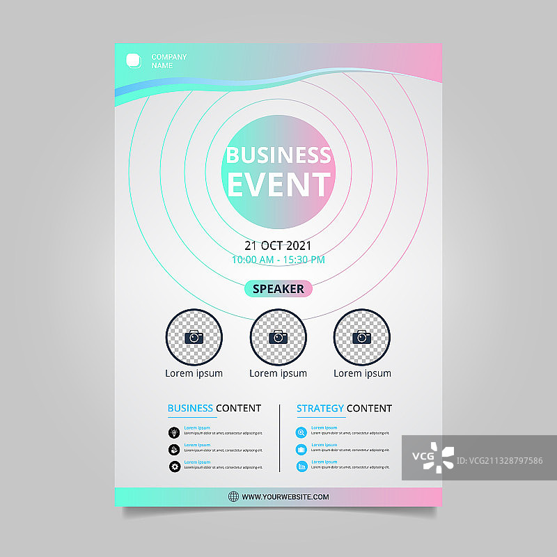 现代商务活动宣传册模板图片素材