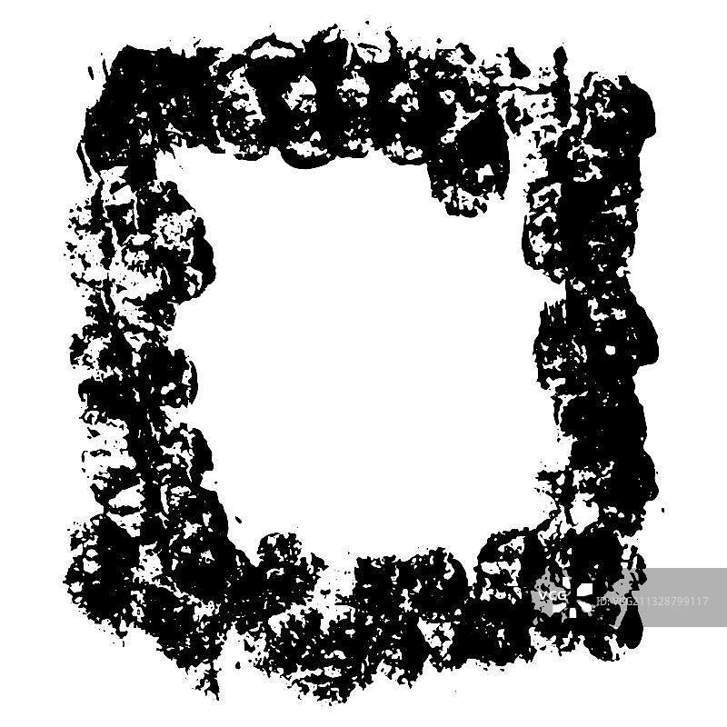 墨笔笔触框架图片素材