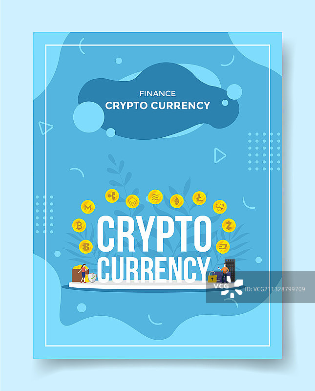 围绕加密货币的人们图片素材